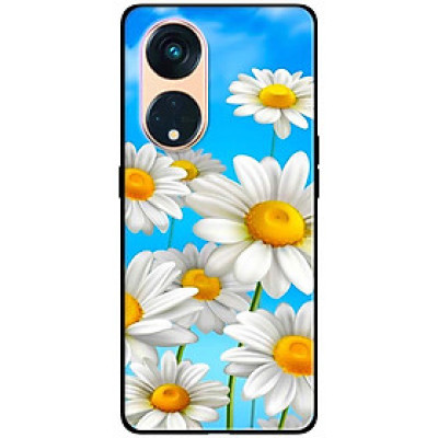 Ốp lưng dành cho Oppo Reno 8T 4G - Reno 8T 5G - Reno 10 5G - Reno 10 Pro 5G - Hoa Trắng Trời Xanh - Hàng Chính Hãng