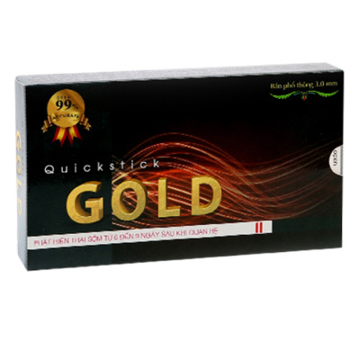 Bộ 3 Que thử thai Quickstick Gold 5mm