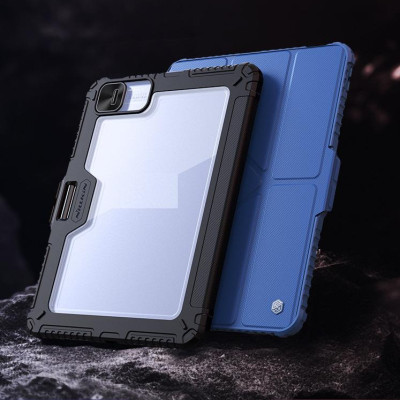 Bao da cho iPad Pro 11 inch M4 2024 / iPad Pro 13 inch M4 2024 Nillkin Bumper Leather Case Pro (Có khe cắm bút Apple Pencil) - Hàng chính hãng