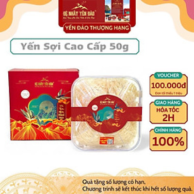 [BEST SALES] Yến Khánh Hòa - Yến Sợi Cao Cấp [Hộp 50g] - Đệ Nhất Yến Đảo - Bồi Bổ Sức Khỏe - Phục Hồi Chức Năng Phổi - Phụ Nử Sau Sinh - Đẹp Da - Chống Lão Hóa -Kéo Dài Thanh Xuân- Hỗ Trợ Điều Trị Ung Thư -Tăng Cường Sinh Lý -Trí Nhớ - Cải Thiện Giấc Ngủ