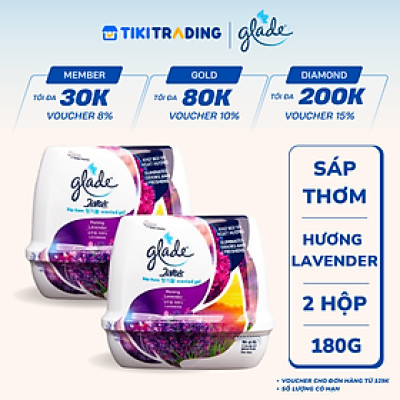 Bộ đôi  Sáp Thơm GLADE  Hương Lavender 180gx2
