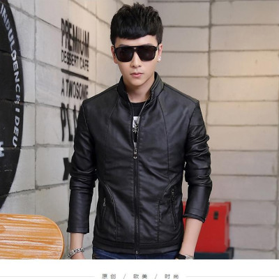 ÁO KHOÁC DA NAM LÓT LÔNG SITAKI - AD14 NÂU