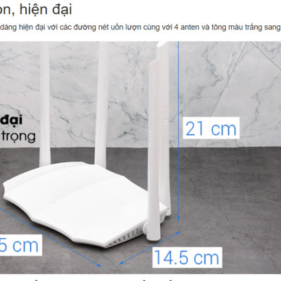 Bộ phát wifi Tenda AC5 chuẩn AC1200Mbps - Hàng chính hãng