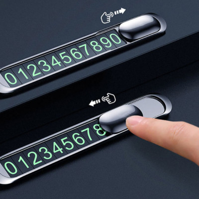 Bảng ghi số di động trên oto Hoco PA41 - biển báo sđt đỗ xe hơi ô tô - hàng chính hãng