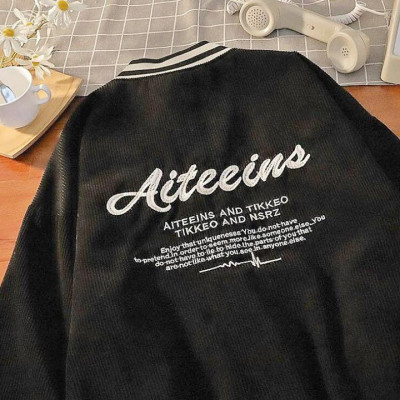 Áo khoác chống nắng Nhung gân Thêu Aiteeins dễ thương cute-A642
