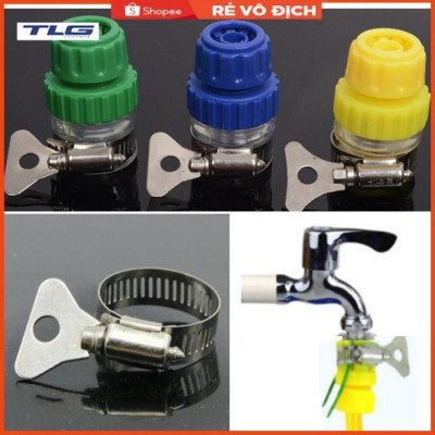 Bộ dây vòi xịt nước rửa xe, tưới cây . tăng áp 3 lần, loại 15m 206318 đầu đồng,đai,nối vàng+ tặng đai