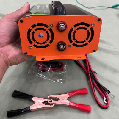 Bộ Kích Điện 12V Lên 220V 2000W Sóng Sin Chuẩn Hàng Nhật - Màn Hình LED Báo Vôn, Dòng Tải, Nhiệt Độ Cao Cấp