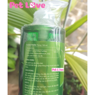 Sữa tắm diệt ve rận, bọ chét, khử mùi trên chó Bio Care 450ml
