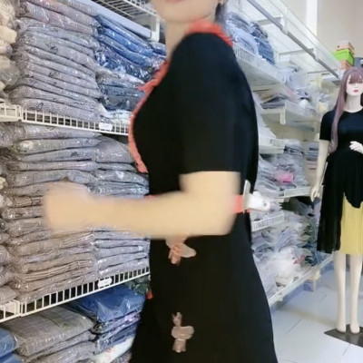 Đầm body dệt kim thêu chất lượng cao myqlothing.