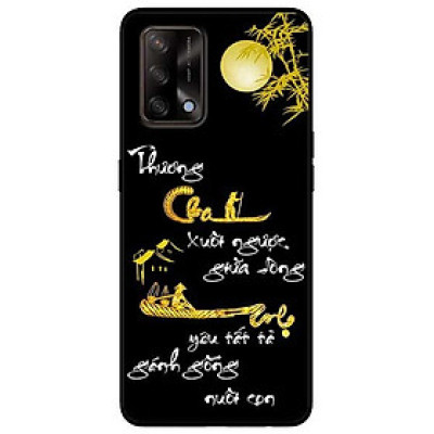 Ốp lưng dành cho Oppo A54 - A74 - A94 - mẫu Thư Pháp Cha Mẹ Trăng Vàng