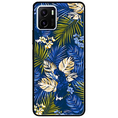 Ốp lưng dành cho Vivo V23 5G / S12 - Vivo Y15s / Y15A mẫu Họa Tiết Hoa Xanh Dương