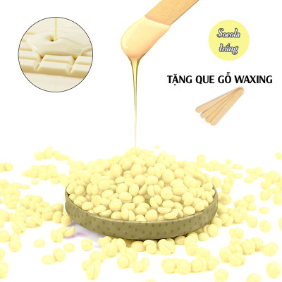 SÁP WAX TẨY LÔNG NÓNG CAO CẤP Giúp Da Láng Mịn, An Toàn, Lành Tính, Không Đau - Phù hợp mọi loại da, Hiệu quả wax tẩy lông nách, wax tẩy lông các vùng, bikini, wax lông tại nhà, tẩy da chết - Tặng que gỗ chà sáp