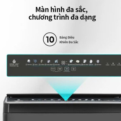 Máy Giặt Hisense 13kg WTJH1313UB Giặt thông minh AI tiết kiệm điện và nước, bảo hành 2 năm - HÀNG CHÍNH HÃNG