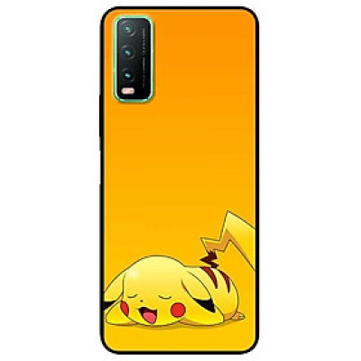 Ốp lưng dành cho Vivo Y20 - Y20s - Y12s mẫu PiKa nền vàng