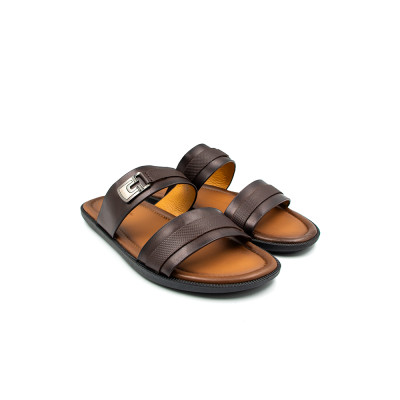 Dép Nam Quai Ngang Da Bò Thật Tomoyo TMD106