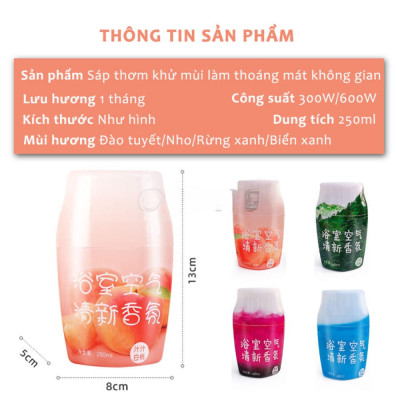 Sáp Thơm Phòng Tinh Dầu Thiên Nhiên, Lưu Hương Dễ Chịu, Sáp Thơm Khử Mùi Làm Mát Không Khí - HÀNG CHÍNH HÃNG MINIIN