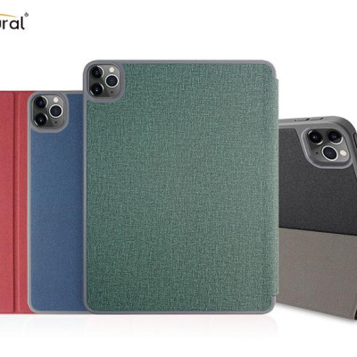 Bao da chính hãng Mutural cao cấp cho iPad Pro 11.0 2020 có khay đựng bút - Xanh rêu