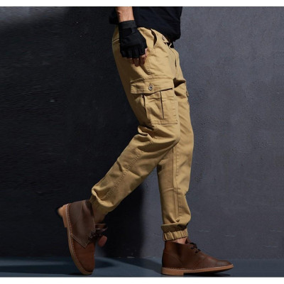 Quần jogger kaki túi hộp dã ngoại_có thun