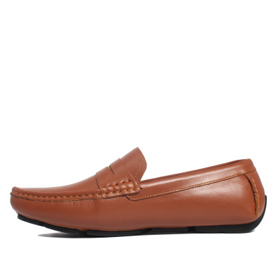 Giày MICHILUX Da Bò Thật Chính Hãng Penny Moccasin CIEMS Màu Nâu Bò