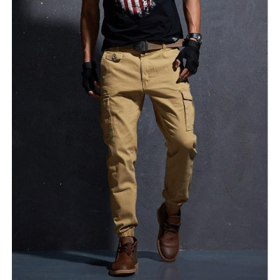 Quần jogger kaki túi hộp dã ngoại_có thun