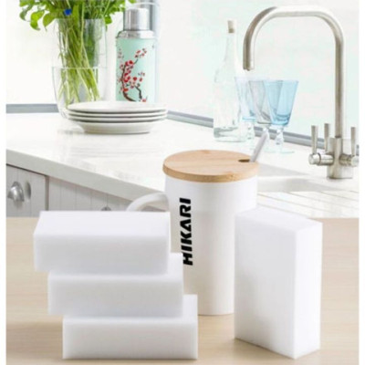 Mút thần kỳ SAMI, mút bọt biển melamin độ nén cao lau chùi làm sạch mọi vết bẩn cứng đầu (gói 15 miếng)