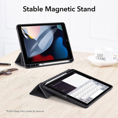 Bao da dành cho iPad Gen 9 10.2 inch 2021 ESR Rebound Pencil Slim Smart Case (Có khe cắm bút Apple Pencil) - Hàng Nhập Khẩu