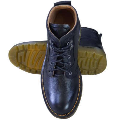 Giày boots nam cao cổ HÀ NAM da bò thật đế đốc tờ cao cấp DT2022