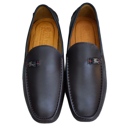 Giày Mọi Nam Đế Âm Da Bò Thật TiTi ĐÔ Cao Cấp GDA224d