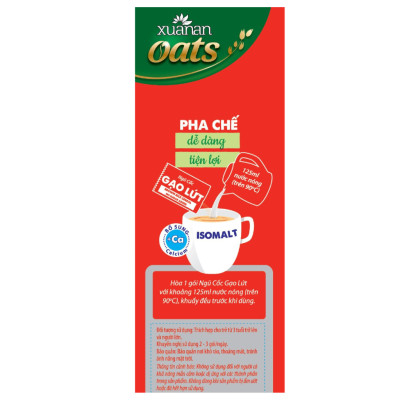 Combo 5 túi: NC Óc Chó Mè Đen+YM Hạnh Nhân+Gạo Lức No Sugar+Dinh Dưỡng Canxi+NC Yến Mạch[ít đường 400gr](Tặng Kèm 2 Túi Yến Mạch 150G)