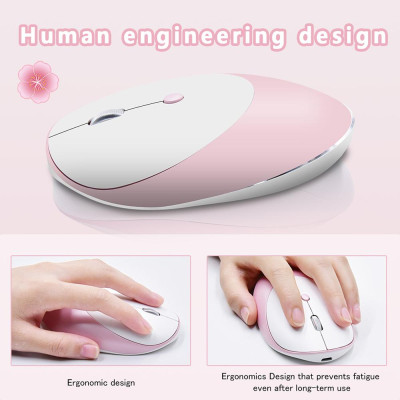 Chuột không dây HXSJ T36 chế độ BT 3.0 + 5.0 + 2.4G