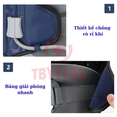 Đai Hơi Cổ - Đai Hơi Kéo Giãn Cố Định Cổ LEAMAI, Nẹp Cố Định Cổ Hỗ Trợ Thoái Hóa Đốt Sống Cổ, Thoát Vị Đĩa Đệm