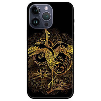 Ốp lưng dành cho Iphone 14 - Iphone 14 Plus - Iphone 14 Pro - Iphone 14 Pro Max - Hạc Vàng Đen