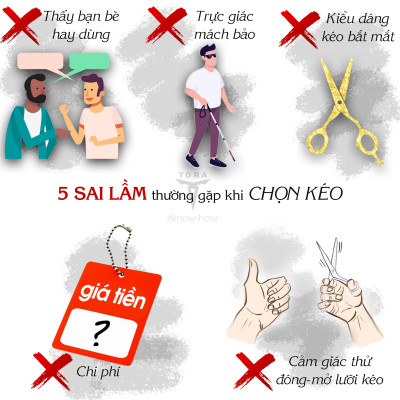 Kéo cắt tóc TORA CR - BD