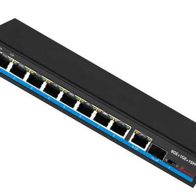 Bộ chuyển mạch 10 Port unmanaged Gigabit Ethernet, 8 port PoE, one port 60w,  Ethernet Switch - Xmethod Network - Hàng chính hãng 