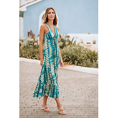 Maxi Cổ V Cotton Isla Bonita