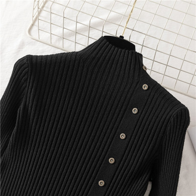 Áo len nữ Haint Boutique cổ 3 phân ôm sát ALN10