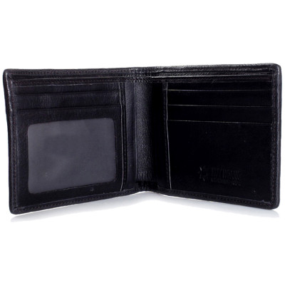 HJ2219-20-21-45 - Ví nam Huy Hoàng da cá sấu ngăn sau màu đen, nâu đất, vàng bò, nâu đỏ