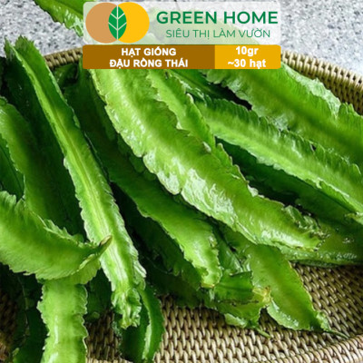 Hạt Giống Đậu Rồng Thái, Greenhome, Gói 10GR~30 hạt, Dễ Trồng Quanh Năm, Nảy Mầm Cao, T35