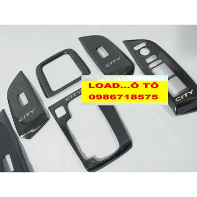 Ốp Nội Thất Xe Honda City 2023-2021 Vân titan Xước Cao Cấp