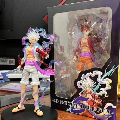 Mô Hình Luffy Gear 5 Bản Có Vũ Khí 21cm Mô hình One Piece Cao Cấp, Figure Mô Hình Anmie One Piece Luffy Vua Hải Tặc