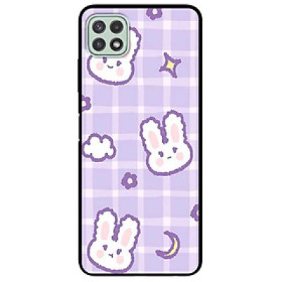 Ốp lưng dành cho Samsung A13 5G - A04s - A32 5G - A04 - A22 5G mẫu Thỏ Tím Ô Vuông