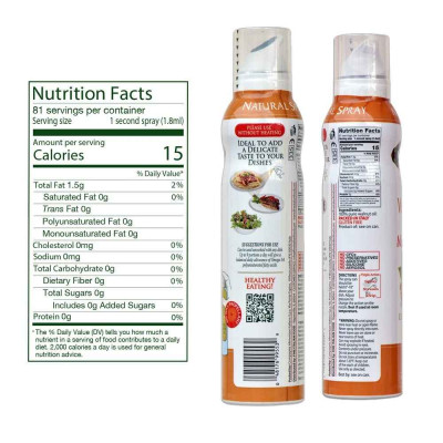 Dầu Ăn Dạng Xịt Quả Óc Chó Mantova (147ml) - Walnut Oil Spray (147ml) - Ít calo, ăn kiêng, 100% nguyên chất không phụ gia