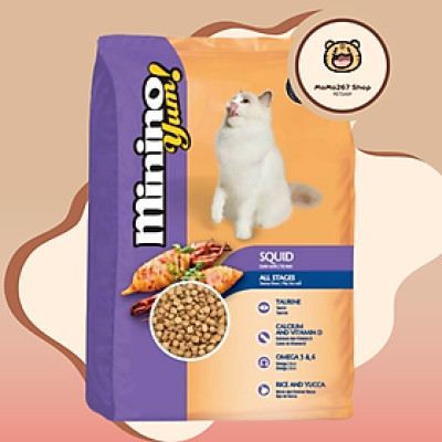 Thức ăn cho mèo MININO YUM 1.5kg nhiều hương vị