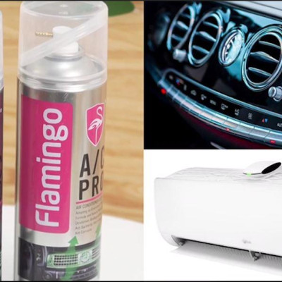 Bình Xịt Vệ Sinh Điều Hòa Ô Tô - Flamingo