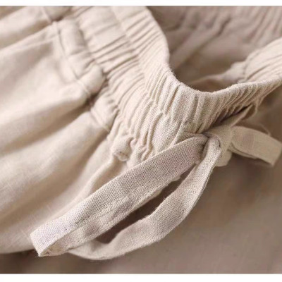 Quần ống rộng lưng chun cạp cao có đi kèm dây rút, thoải mái, dễ mặc QD09