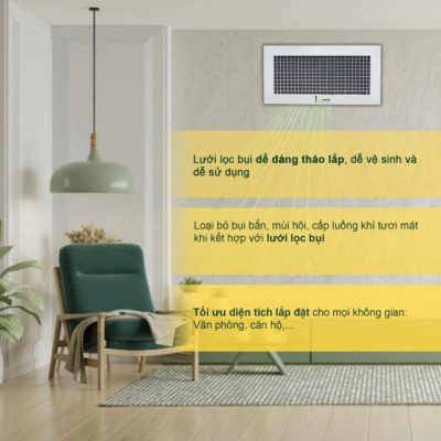 Cửa Gió Sọt Trứng, Lưu Thông Không Khí, Cửa Cấp/ Hồi, Sơn Tĩnh Điện Chống Ăn Mòn, Asia Green( Giá bao gồm VAT)