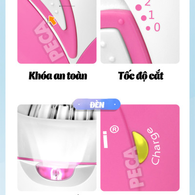 Máy tẩy lông Kemei KM-189A tẩy và nhổ lông toàn thân, cạo lông tay chân, tẩy sạch lông vùng bikini sử dụng pin sạc chuyên nghiệp điều chỉnh 2 mức tốc độ