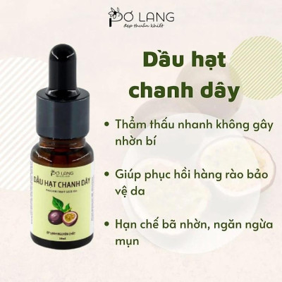 Tinh Dầu Hạt Chanh Dây Pơ Lang Nguyên Chất Tự Nhiên,Kháng Khuẩn,Sạch Mụn Chính Hãng 100% 10/30ml