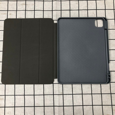 Bao da chính hãng Mutural cao cấp cho iPad Pro 12.9 2020 có khay đựng bút - Xanh đen