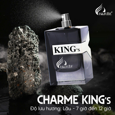 Nước Hoa Nam CHARME KING 60ml Lưu Hương Lâu Nam Tính, Mạnh Mẽ_Nước Hoa Chính Hãng